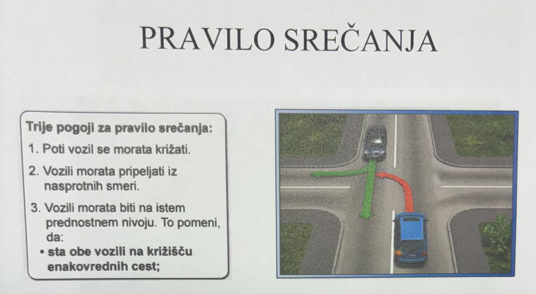 Pravilo srečanja — trije pogoji